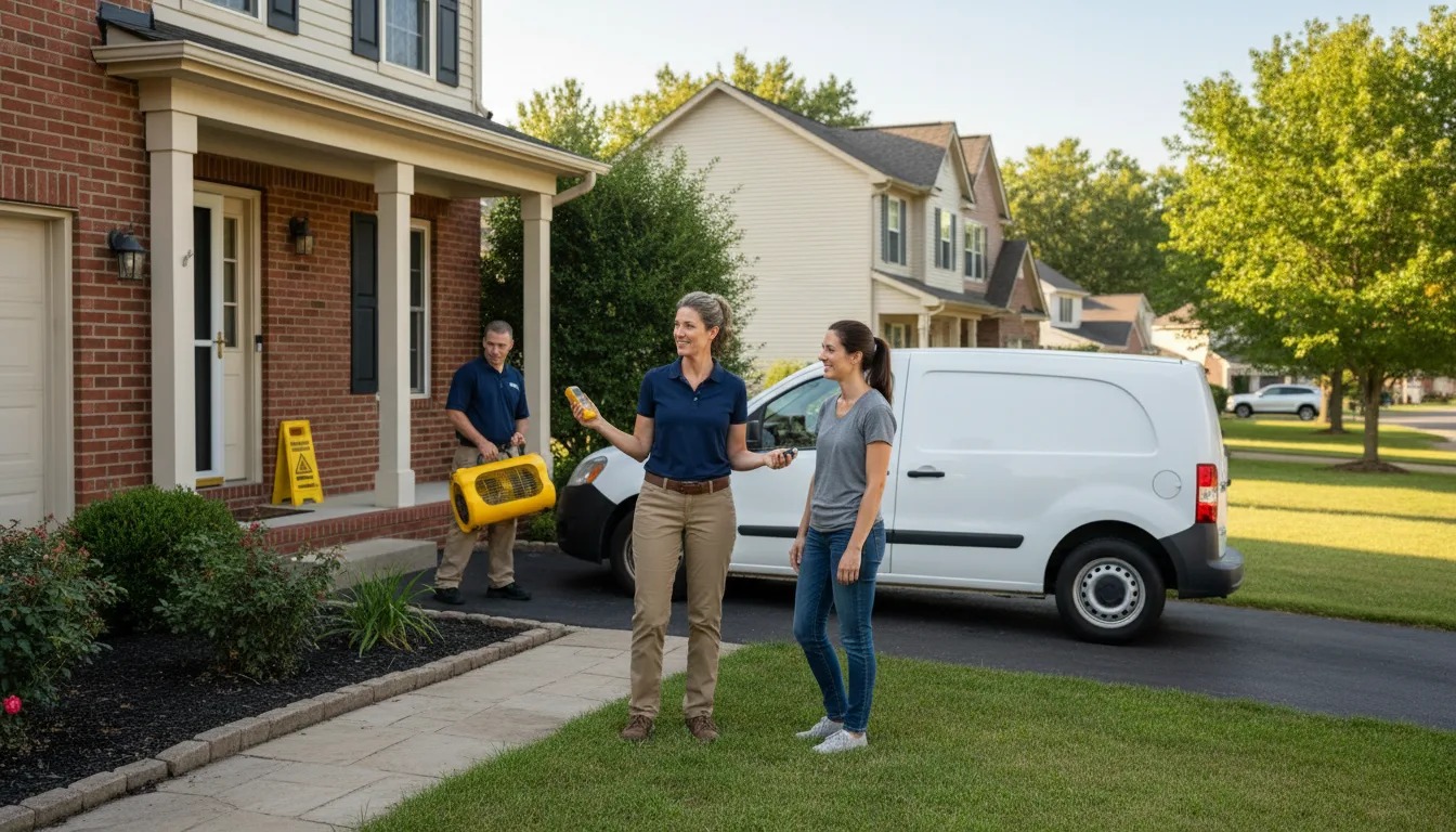 Water restoration image for Home Water Damage Repair in Whitestown, IN